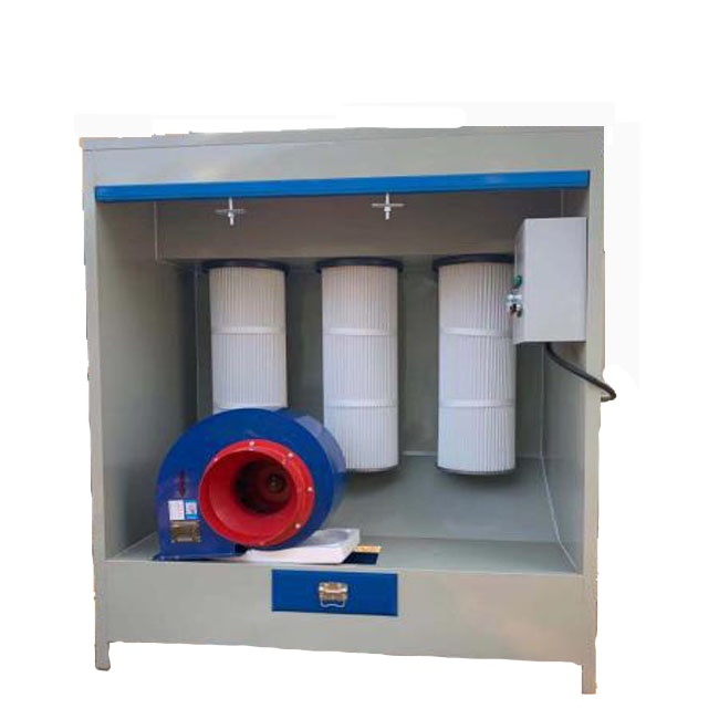 Standard Manual Powder Coating Spraying Booth with Filter COT-BOOTH-FT